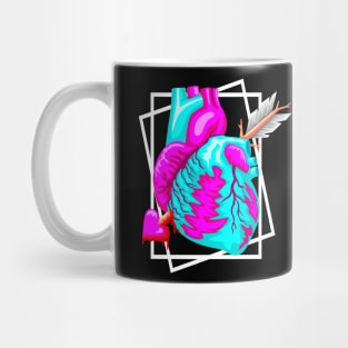 Neon Heart Mug